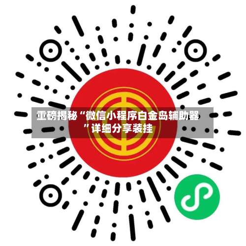 重磅揭秘“微信小程序白金岛辅助器	”详细分享装挂-第2张图片