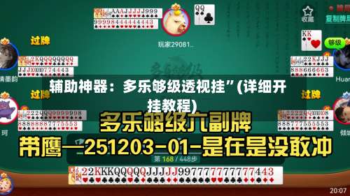 辅助神器：多乐够级透视挂”(详细开挂教程)-第1张图片