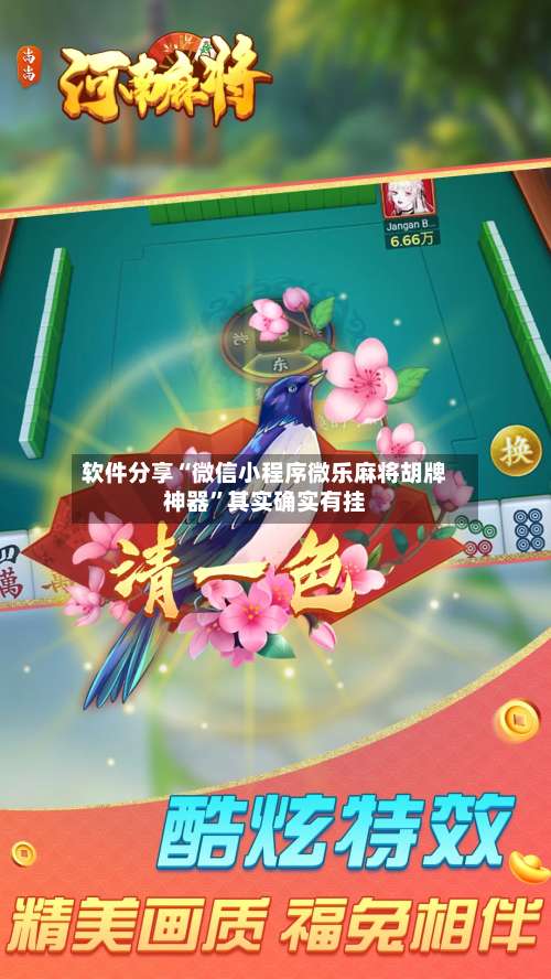 软件分享“微信小程序微乐麻将胡牌神器	”其实确实有挂-第3张图片