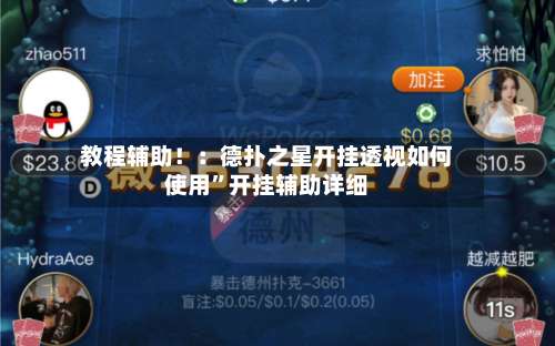 教程辅助！：德扑之星开挂透视如何使用”开挂辅助详细-第1张图片