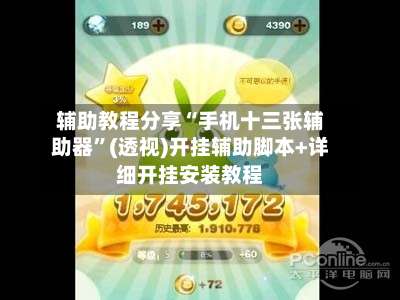 辅助教程分享“手机十三张辅助器”(透视)开挂辅助脚本+详细开挂安装教程-第1张图片