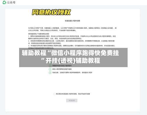 辅助教程“微信小程序跑得快免费挂”开挂(透视)辅助教程-第3张图片
