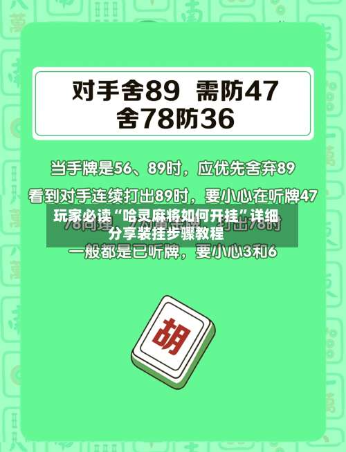 玩家必读“哈灵麻将如何开挂”详细分享装挂步骤教程-第3张图片