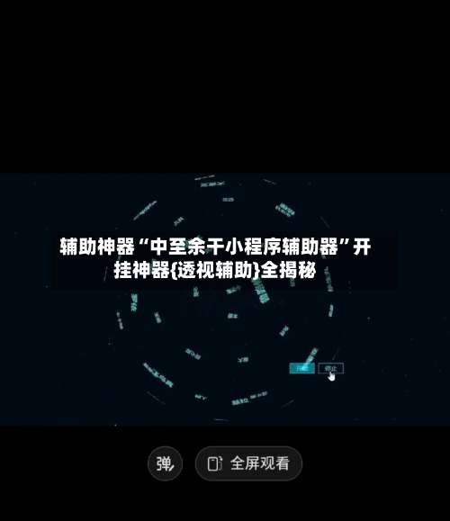 辅助神器“中至余干小程序辅助器”开挂神器{透视辅助}全揭秘-第2张图片