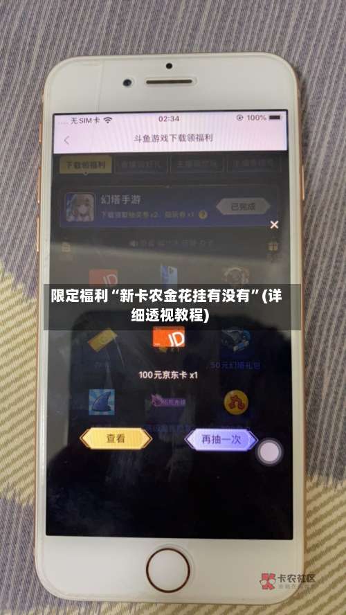 限定福利“新卡农金花挂有没有”(详细透视教程)-第1张图片