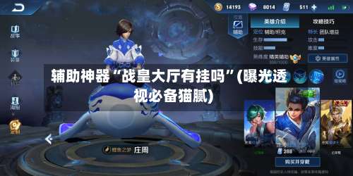 辅助神器“战皇大厅有挂吗”(曝光透视必备猫腻)-第2张图片