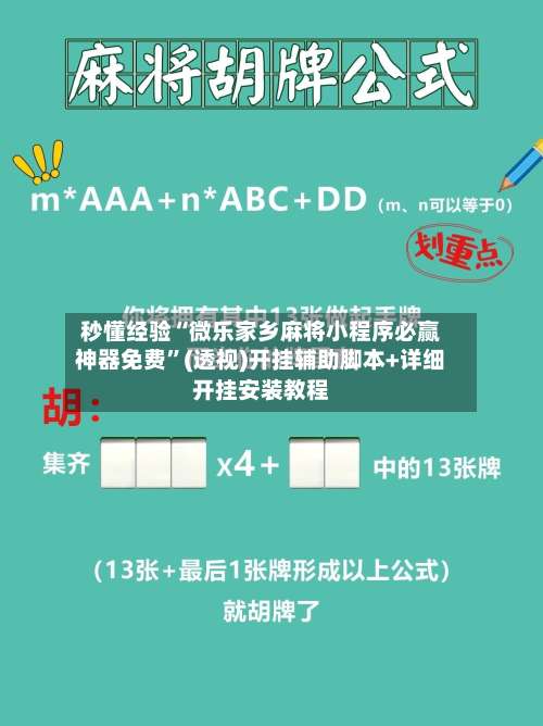 秒懂经验“微乐家乡麻将小程序必赢神器免费	”(透视)开挂辅助脚本+详细开挂安装教程-第2张图片
