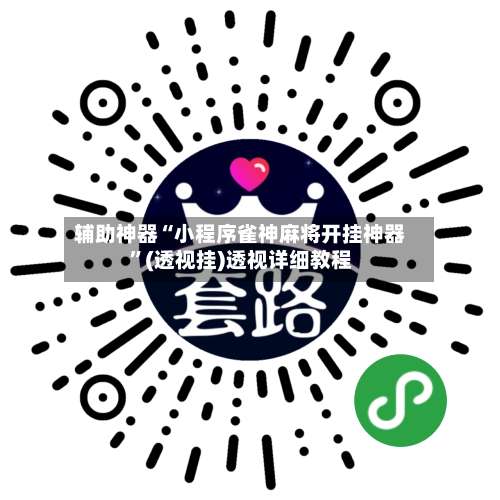 辅助神器“小程序雀神麻将开挂神器”(透视挂)透视详细教程-第3张图片