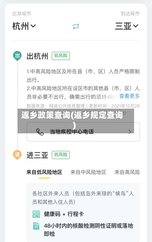 返乡政策查询(返乡规定查询)-第1张图片