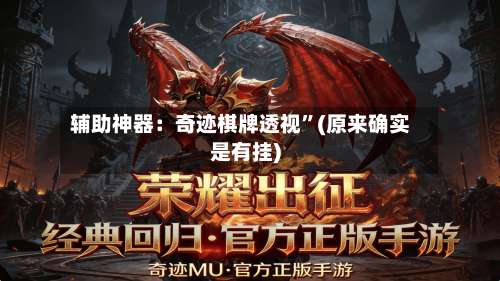 辅助神器：奇迹棋牌透视”(原来确实是有挂)-第3张图片