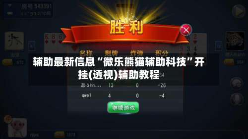 辅助最新信息“微乐熊猫辅助科技”开挂(透视)辅助教程-第3张图片