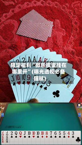 限定福利“微乐掼蛋挂在哪里开”(曝光透视必备猫腻)-第1张图片