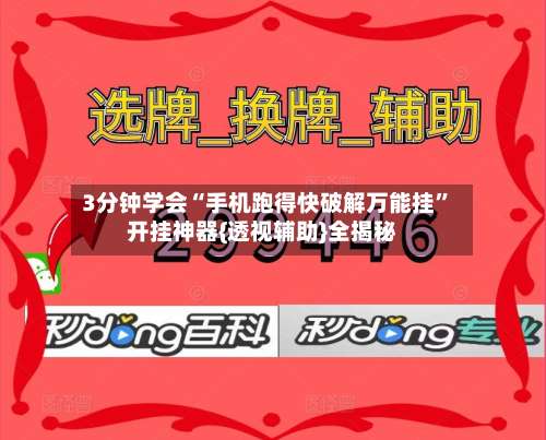 3分钟学会“手机跑得快破解万能挂	”开挂神器{透视辅助}全揭秘-第2张图片