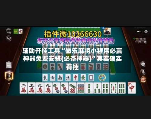 辅助开挂工具“微乐麻将小程序必赢神器免费安装(必备神器)	”其实确实有挂-第2张图片