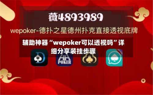辅助神器“wepoker可以透视吗”详细分享装挂步骤-第2张图片