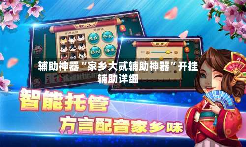 辅助神器“家乡大贰辅助神器”开挂辅助详细-第3张图片