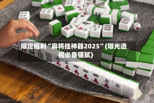 限定福利“麻将挂神器2025”(曝光透视必备猫腻)-第2张图片
