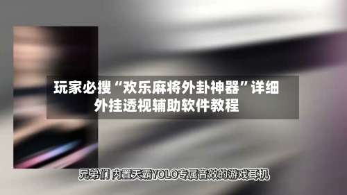 玩家必搜“欢乐麻将外卦神器”详细外挂透视辅助软件教程-第3张图片