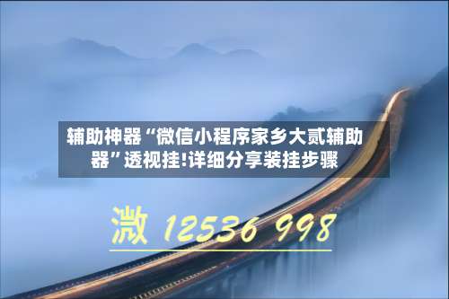 辅助神器“微信小程序家乡大贰辅助器	”透视挂!详细分享装挂步骤-第1张图片