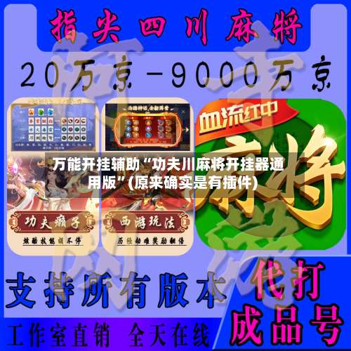 万能开挂辅助“功夫川麻将开挂器通用版”(原来确实是有插件)-第1张图片