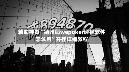 辅助神器“德州局wepoker透视软件怎么用	”开挂详细教程-第1张图片