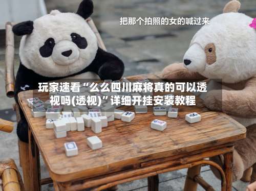 玩家速看“么么四川麻将真的可以透视吗(透视)”详细开挂安装教程-第2张图片