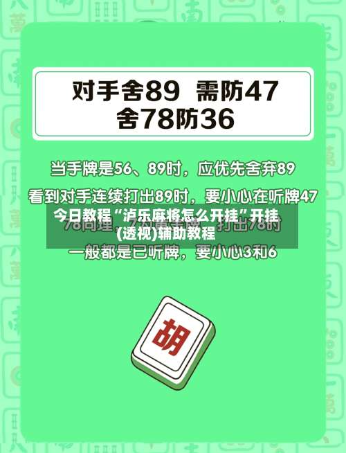 今日教程“泸乐麻将怎么开挂”开挂(透视)辅助教程-第2张图片