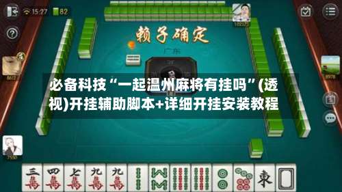 必备科技“一起温州麻将有挂吗”(透视)开挂辅助脚本+详细开挂安装教程-第3张图片