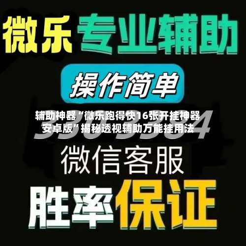 辅助神器“微乐跑得快16张开挂神器安卓版”揭秘透视辅助万能挂用法-第2张图片