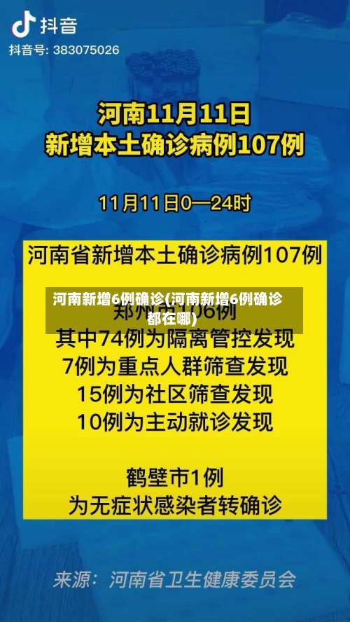 河南新增6例确诊(河南新增6例确诊都在哪)-第3张图片