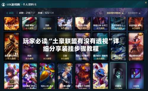 玩家必读“土豪联盟有没有透视	”详细分享装挂步骤教程-第2张图片