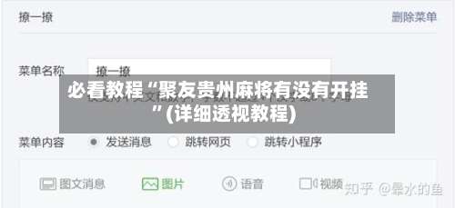 必看教程“聚友贵州麻将有没有开挂	”(详细透视教程)-第2张图片