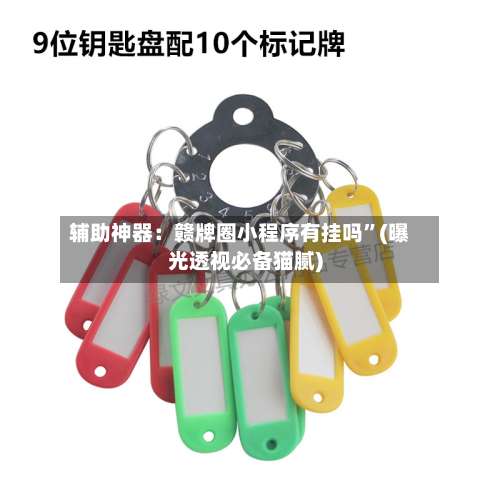 辅助神器：赣牌圈小程序有挂吗”(曝光透视必备猫腻)-第1张图片