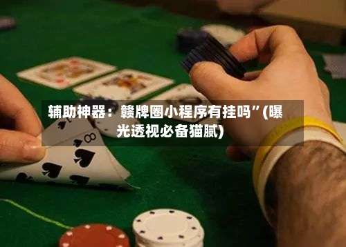 辅助神器：赣牌圈小程序有挂吗”(曝光透视必备猫腻)-第3张图片