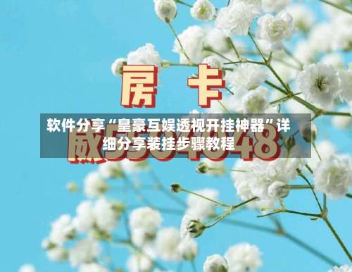 软件分享“皇豪互娱透视开挂神器	”详细分享装挂步骤教程-第2张图片