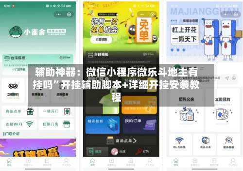 辅助神器：微信小程序微乐斗地主有挂吗”开挂辅助脚本+详细开挂安装教程-第2张图片