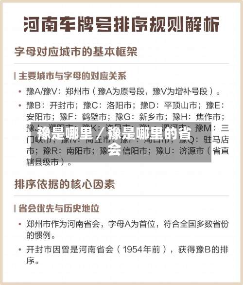 豫是哪里／豫是哪里的省会-第2张图片
