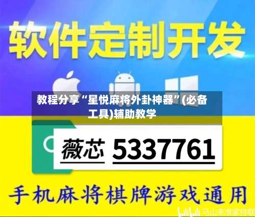 教程分享“星悦麻将外卦神器”(必备工具)辅助教学-第1张图片