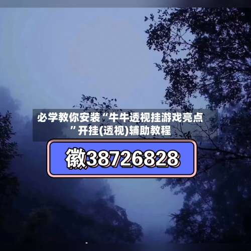 必学教你安装“牛牛透视挂游戏亮点	”开挂(透视)辅助教程-第1张图片