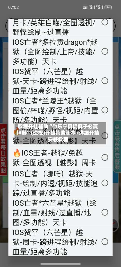 教程开挂辅助“微乐宁夏捉麻子必赢神器	”(透视)开挂辅助脚本+详细开挂安装教程-第2张图片