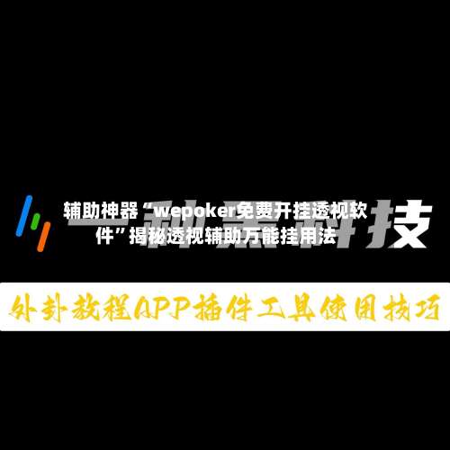 辅助神器“wepoker免费开挂透视软件”揭秘透视辅助万能挂用法-第1张图片