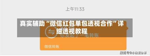 真实辅助“微信红包单包透视合作”详细透视教程-第1张图片