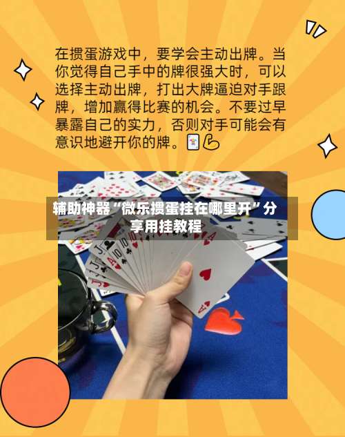 辅助神器“微乐掼蛋挂在哪里开	”分享用挂教程-第1张图片