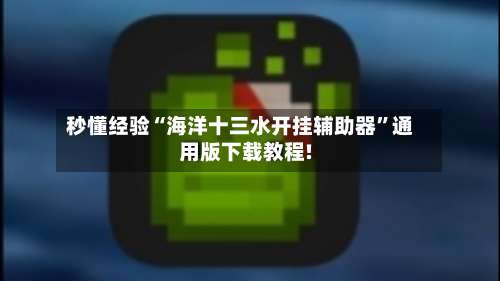 秒懂经验“海洋十三水开挂辅助器”通用版下载教程!-第2张图片