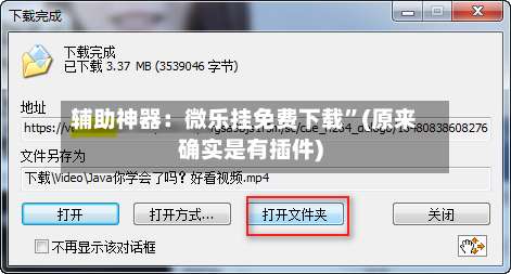 辅助神器：微乐挂免费下载	”(原来确实是有插件)-第1张图片