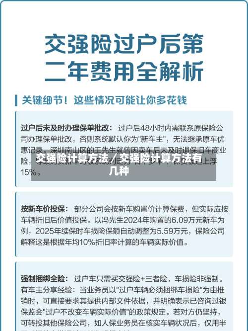 交强险计算方法／交强险计算方法有几种-第2张图片
