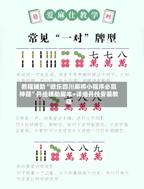 教程辅助“微乐四川麻将小程序必赢神器”开挂辅助脚本+详细开挂安装教程-第2张图片