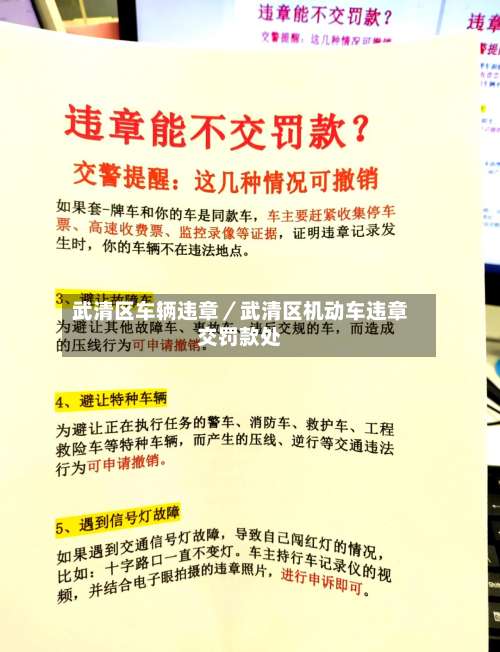 武清区车辆违章／武清区机动车违章交罚款处-第1张图片