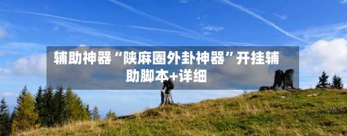 辅助神器“陕麻圈外卦神器”开挂辅助脚本+详细-第2张图片