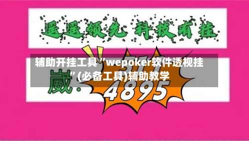 辅助开挂工具“wepoker软件透视挂”(必备工具)辅助教学-第2张图片